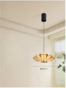 Axyaa Petal Glass Crystal Chandelier: Minimalist Modern Design for Bar Counter Luminous Lighting