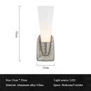Axyaa Luxury Gold Silver Wall Sconce Glass Mirror Light