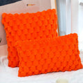 Axyaa Red Solid Cushion Cover Soft Pillowcase for Home Decor Sofa Bedroom