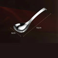 Axyaa Stainless Steel Wall-mounted Deep Soup Spoon - Large, Food-grade Quality
