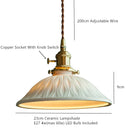 Axyaa Ceramic LED Pendant Light Chandelier for Home Decor