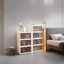 Axyaa White PP Shoe Storage Boxes With Wheels: Organize Shoes in Style