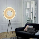 Axyaa Nordic Fabric Art Floor Lamp - LED Desk Light for Bedroom, Living Room, and Study