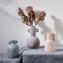 Axyaa Ceramic Crude Pottery Vase - Handcrafted Home Decor and Floral Arrangement Handicraft