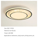Axyaa LED Ceiling Light: Modern Remote Control Acrylic Crystal Fixture