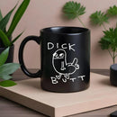 Axyaa Funny Dick Butt Coffee Mug 11oz Black Ceramic Tea Cup Office Beer Cup