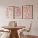 Pink Matisse Abstract Leaf Canvas Print by Axyaa