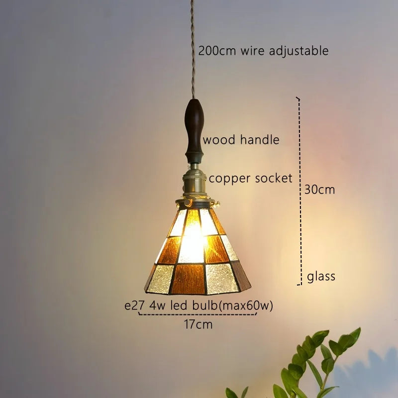 Axyaa Japanese Style LED Pendant Light Fixture for Bedroom Kitchen Bar Restaurant