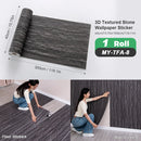 Axyaa Sxp Self-Adhesive Stone Wall Stickers, 2.2mm Thick, 15.75X118.11In, Easy Peel & Stick