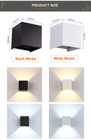 Axya Modern Nordic Waterproof LED Wall Light for Living Room & Outdoor