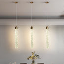 Axyaa Modern Crystal Gold Pendant Light for Home Living, Bedroom, Dining Room