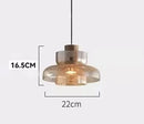 Axyaa Modern Glass Cover Pendant Light Fixture for Restaurant Living Room