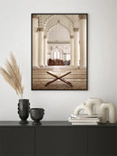 Axyaa Moroccan Mosque Landscape Art Poster Prints for Home Decor