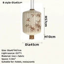 Axyaa Zen Fabric LED Pendant Chandelier for Living Room Bedroom Decor