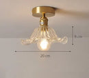 Axyaa Modern Glass Shade Ceiling Lights with E27 Holder