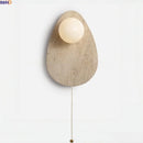 Axyaa Stone Glass LED Wall Sconce Art Decor Living Room Bedroom Lamp