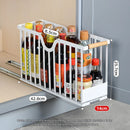 Axyaa Sliding Metal Storage Basket for Kitchen Cabinet Organization