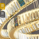 Axyaa Crystal Chandelier Stair Pendant Lamp Living Room Lighting