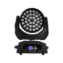 Axyaa LED Zoom Wash Moving Head Lighting RGBWA+UV Color for Events