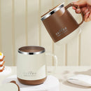 Axyaa 480ml Stainless Steel Insulated Thermos Coffee Cup Large Capacity Mug