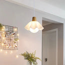 Axyaa Nordic Wooden Flower LED Bedside Chandelier Room Lighting