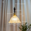 Axyaa Green Glass LED Pendant Lights - Japanese Style Home Decor Chandelier