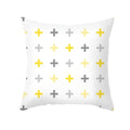 Yellow Gray Geometric Print Pillow Cover 45*45cm for Axyaa - Home Decor Essential