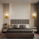 Axya Shell Glass LED Wall Lamp - Modern Nordic Bedroom Sconce Lighting