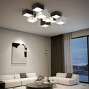 Axyaa Square Black White LED Ceiling Lamp for Modern Home Decor