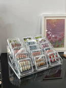 Axyaa Nail Display Box & Storage Case for Fake Nails - Clear Acrylic Holder