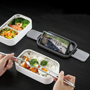 Axyaa Stainless Steel Lunch Box Set for Adults & Kids: Microwavable & Portable
