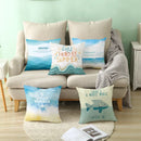 Axyaa Sailing Anchor Sofa Cushion Cover - Summer Beach Pillow for Home Decoration