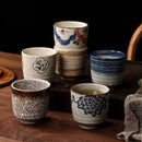 Axya Hand-Painted Ceramic Tea Cup Set for Tea and Wine Tasting