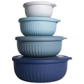 Axyaa Mixing Bowl Set with Lids, Food-Grade Salad Containers, Snack Bowls, Fresh-Keeping Bento Box