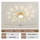 Axyaa Spiral LED Ceiling Lamp: Modern Designer Light for Living Room, Dining, Bedroom