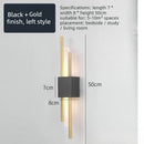 Axyaa Nordic LED Wall Lamp - Dual Power Metal Acrylic Sconce for Home Decor