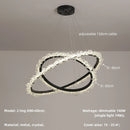 Axyaa Gold Metal LED Chandelier for Modern Home Decor