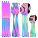 Axyaa 16-Piece Stainless Steel Western Dinnerware Cutlery Set