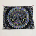 Axyaa UV Mushroom Mandala Tapestry for Home & Bedroom - Psychedelic Aesthetic Room Decor