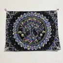Axyaa UV Mushroom Mandala Tapestry for Home & Bedroom - Psychedelic Aesthetic Room Decor
