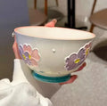 Axyaa Tulip Student 3D Relief Rice Bowl - Children's Tableware