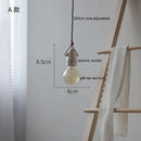 Axyaa Ceramic LED Pendant Lamp: Industrial Loft Vintage Style Hanging Light