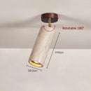 Axyaa Yellow Stone LED Ceiling Light for Balcony and Bedroom