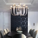 Axyaa Designer Glass Tube Luxury Pendant Light for Living Room Bedroom Restaurant