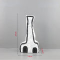 Axyaa Abstract Geometric Eye Pattern Resin Vase - Room Decoration Accessories