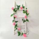Pink Rose Vine LED String Lights by Axyaa - Wedding Party Garden Home Decor