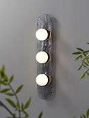 Axya Copper Glass Wall Lamp: Italian Minimalist Bedside & Background Wall Light