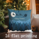 Axyaa Christmas Pet & Winter Pattern Pillow Cover for Sofa Bedroom Car