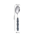 Axyaa Pearl Byen Ceramic Handle Cutlery Spoon Fork Set
