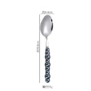 Axyaa Pearl Byen Ceramic Handle Cutlery Spoon Fork Set